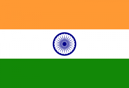 Flag of India.svg  420x287 - Индия