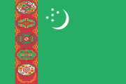 Flag of Turkmenistan.svg  180x120 - Туркмения