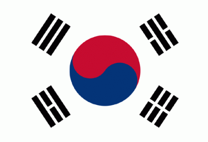 yujnaya koreya flag 420x287 - Южная Корея